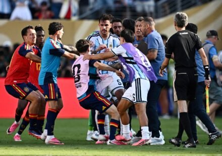 FIFA charges Argentina after World Cup final brawl with Spain