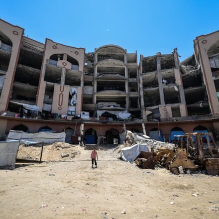 Students and staff work to bring Islamic University of Gaza back to life