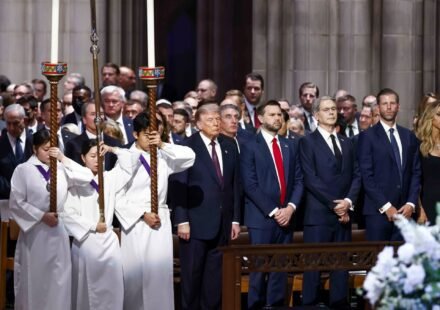 Donald Trump and world leaders attend Lindsey Graham’s funeral