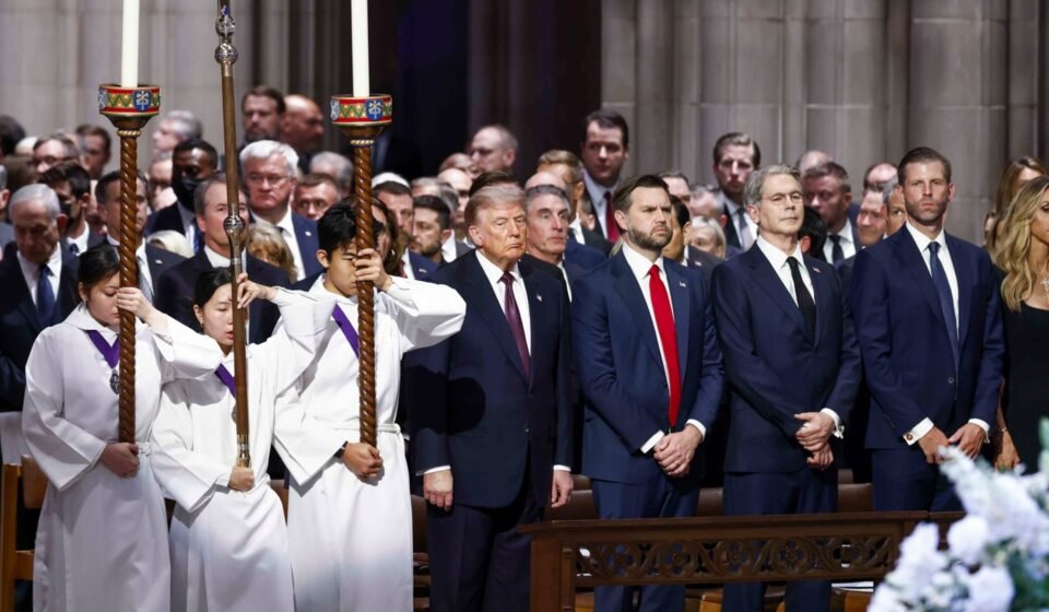 Donald Trump and world leaders attend Lindsey Graham’s funeral