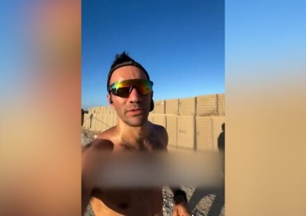 Israeli soldier runs marathon around Gaza outpost