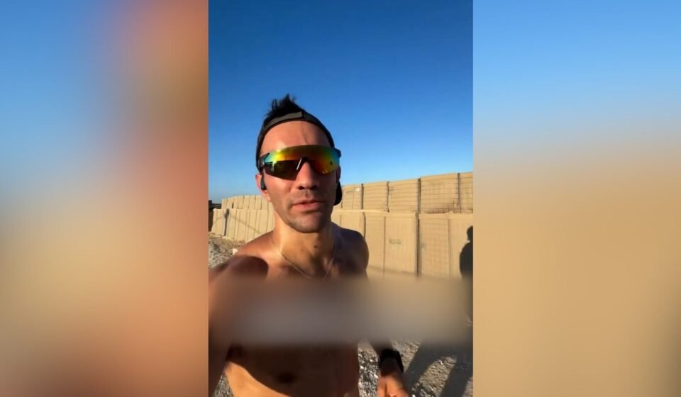 Israeli soldier runs marathon around Gaza outpost