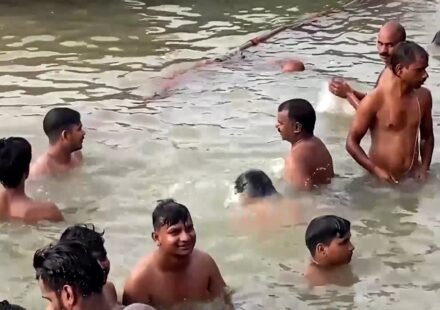 Hindus take holy dip in India’s rivers on sacred holiday