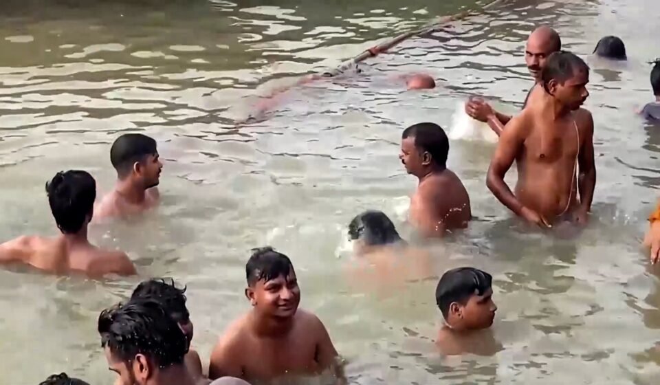 Hindus take holy dip in India’s rivers on sacred holiday