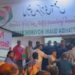 Scuffle and chaos mar MQM-P meeting as two groups clash at party's office in Karachi's Bahadurabad